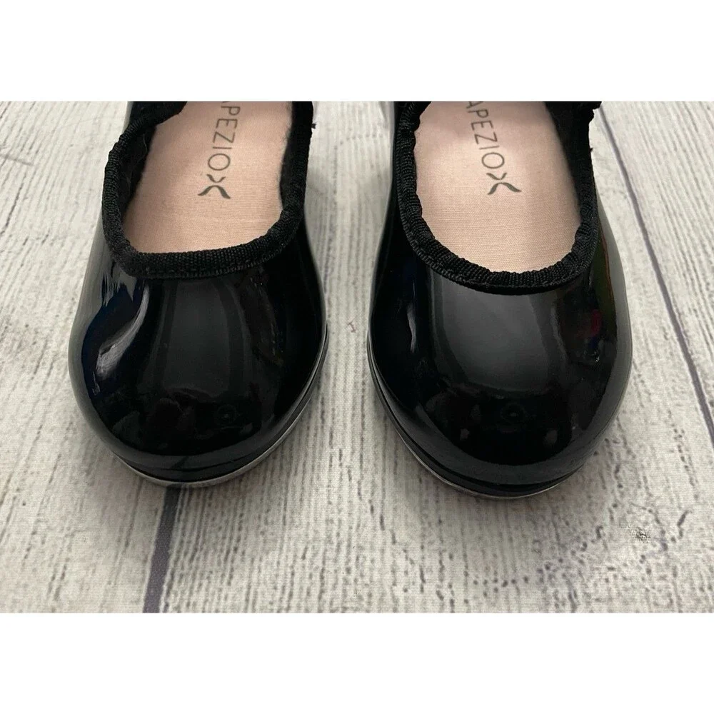 Black Capezio Little Girl Toddler Tap Dance Dancing Shoes, Size 5.5